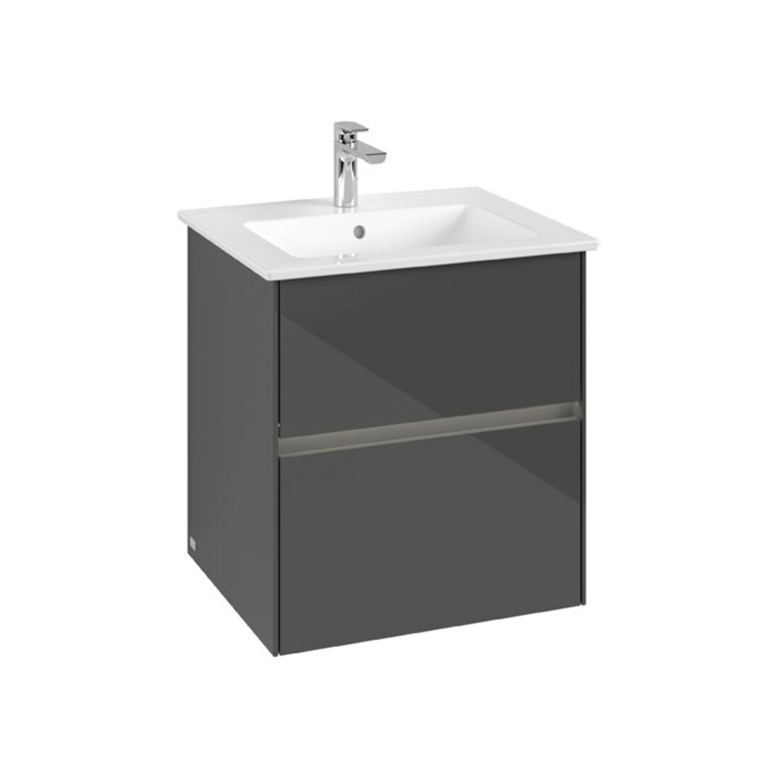 V&B Meuble sous lavabo Collaro 56,1x61x48 cm, WT mi, LED 3,9W, glo Gr