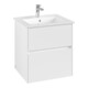 V&B Meuble sous lavabo Collaro 56,1x61x48cm, vasque centrale, blanc mat-3