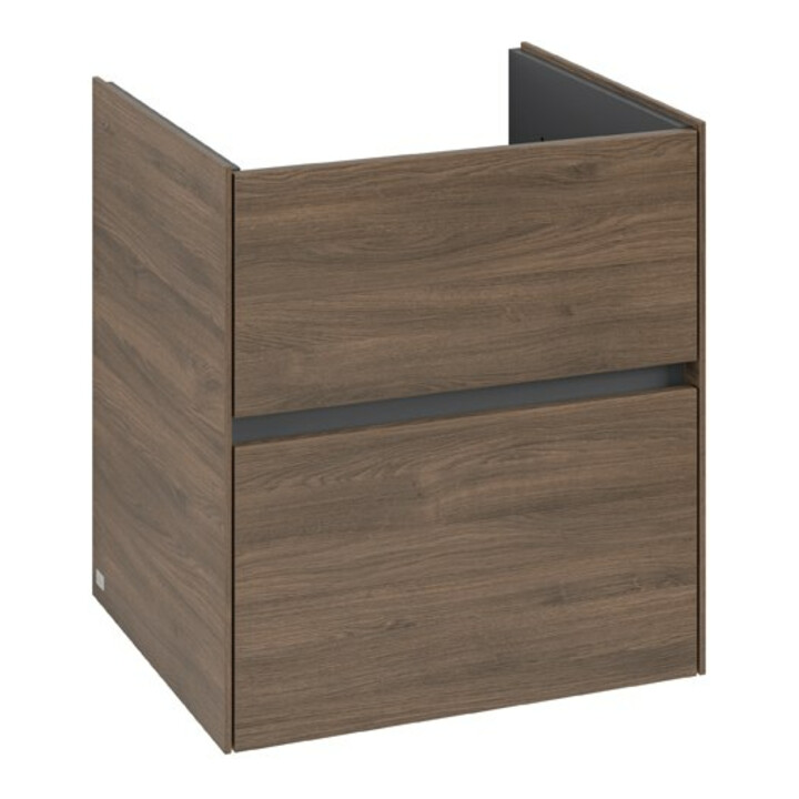 V&B Meuble sous-lavabo Collaro 56,1x61x48cm, vasque centrale, chêne Arizona
