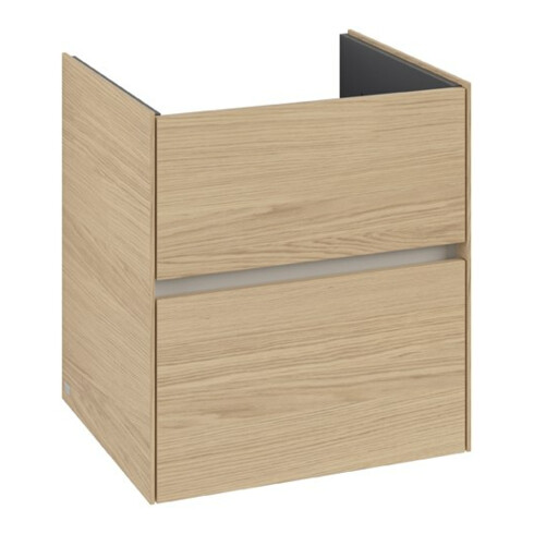 V&B Meuble sous lavabo Collaro 56,1x61x48cm, vasque centrale, chêne nordique