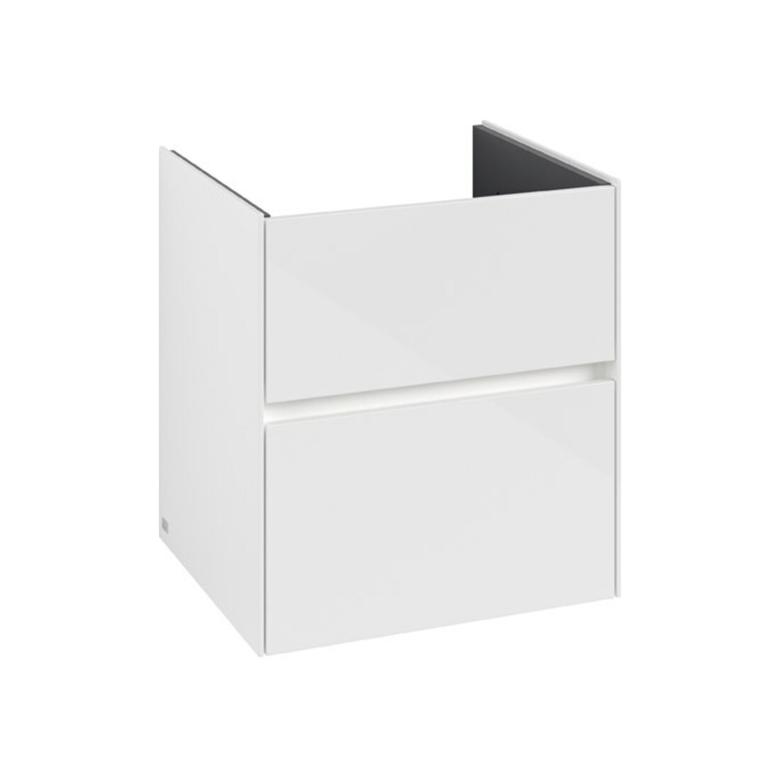 V&B Meuble sous-lavabo Collaro 56,1x61x48cm, WT mi, LED 3,9W, blanc brillant