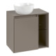 V&B Meuble sous lavabo Collaro 60x54,8x38cm, lavabo à gauche, taupe-1