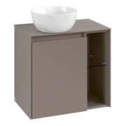 V&B Meuble sous lavabo Collaro 60x54,8x38cm, LV gauche, vert doux-1