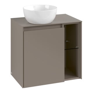 V&B Meuble sous lavabo Collaro 60x54,8x38cm, WT l, LED 2,9 W, blanc mat