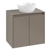 V&B Meuble sous lavabo Collaro 60x54,8x38cm, WT mi, LED 4,2 W, Kan Oa