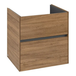 V&B Meuble sous-lavabo Collaro 61,1x61x48 cm, vasque centrale, chêne Kansas