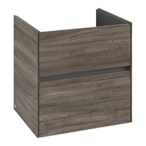 V&B Meuble sous-lavabo Collaro 61,1x61x48 cm, vasque centrale, chêne pierre