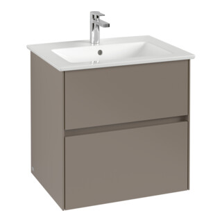 V&B Meuble sous-lavabo Collaro 61,1x61x48 cm, WT mi, LED 4,2W, so gre.