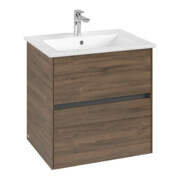 V&B Meuble sous lavabo Collaro 61,1x61x48cm, vasque centrale, chêne Arizona