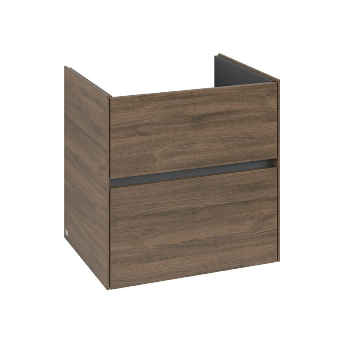 V&B Meuble sous lavabo Collaro 61,1x61x48cm, vasque centrale, chêne Arizona