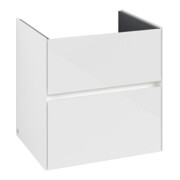 V&B Meuble sous-lavabo Collaro 61,1x61x48cm, WT mi, LED 4,2W, blanc brillant
