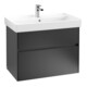 V&B Meuble sous lavabo Collaro 75,4x54,6x44,4cm, avec WT, bleu mat laqué-3
