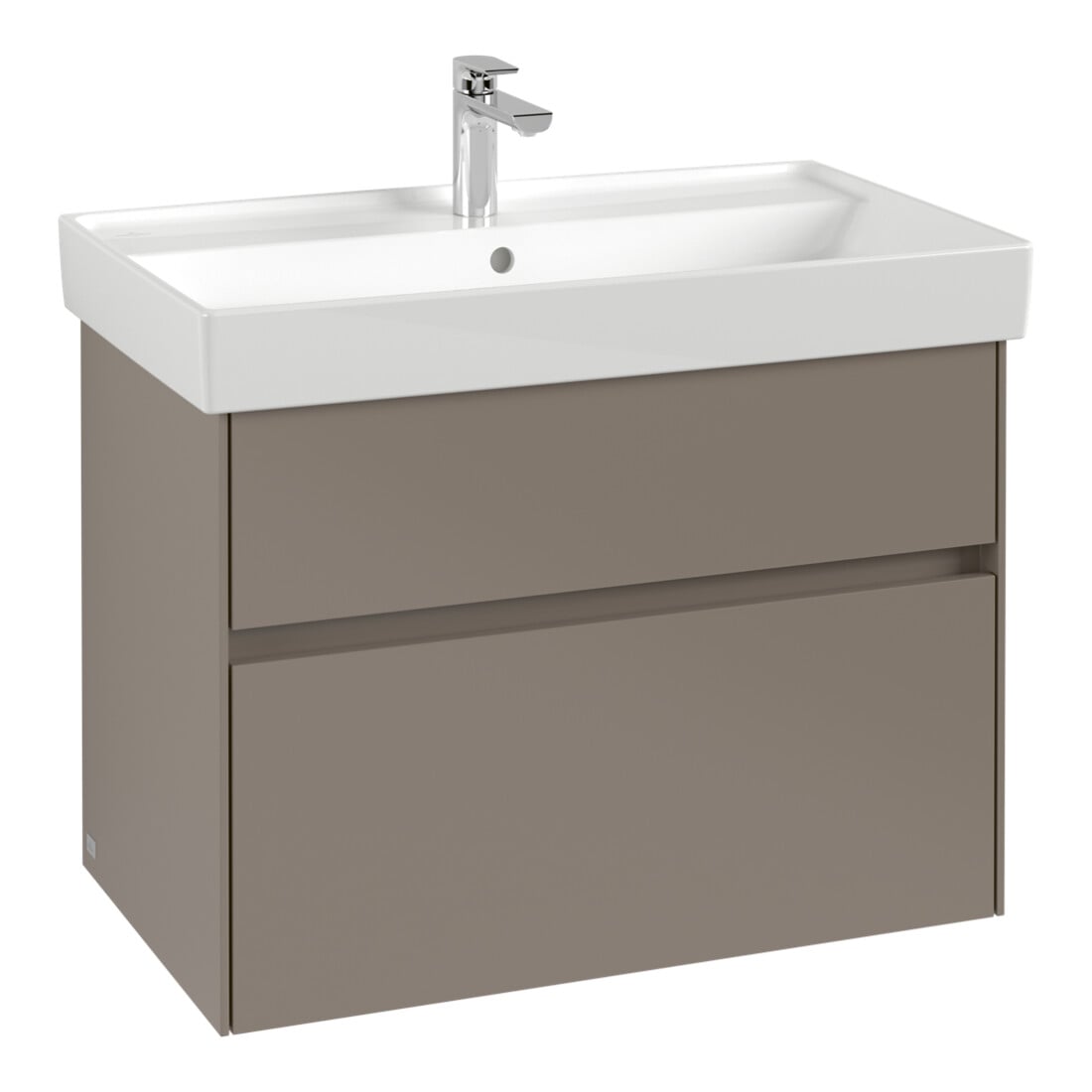 V&B Meuble sous lavabo Collaro 75,4x54,6x44,4cm, vasque centrale, graphite