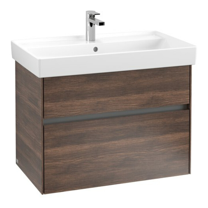 V&B Meuble sous-lavabo Collaro 75,4x54,6x44,4cm, WT mi, LED, Ariz. Oa
