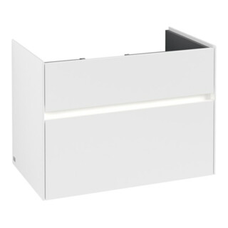 V&B Meuble sous-lavabo Collaro 75,4x54,6x44,4cm, WT mi, LED, bl. ma