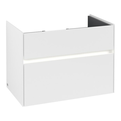 V&B Meuble sous-lavabo Collaro 75,4x54,6x44,4cm, WT mi, LED, bl. ma