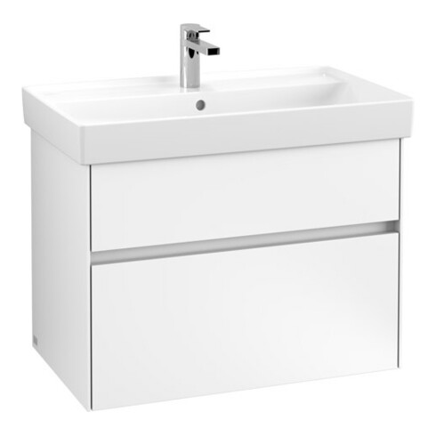 V&B Meuble sous-lavabo Collaro 75,4x54,6x44,4cm, WT mi, LED, bl. ma