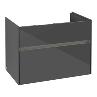 V&B Meuble sous lavabo Collaro 75,4x54,6x44,4cm, WT mi, LED, glo Gr