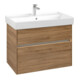 V&B Meuble sous lavabo Collaro 75,4x54,6x44,4cm, WT mi, LED, Kan Oa-1