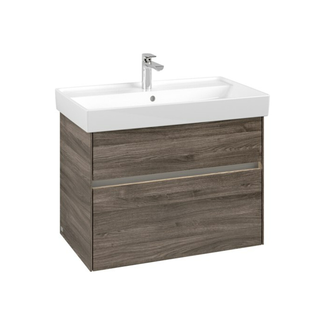 V&B Meuble sous lavabo Collaro 75,4x54,6x44,4cm, WT mi, LED, st. Oa