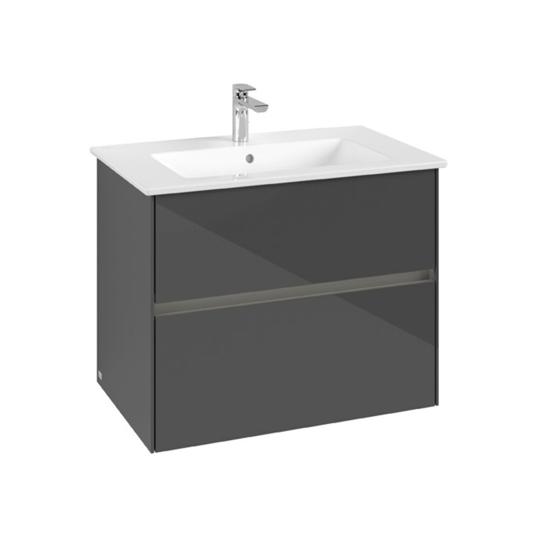 V&B Meuble sous lavabo Collaro 76,1x61x48 cm, WT mi, LED 5,5W, glo Gr