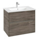 V&B Meuble sous lavabo Collaro 76,1x61x48 cm, WT mi, LED 5,5W, st. Oa-1