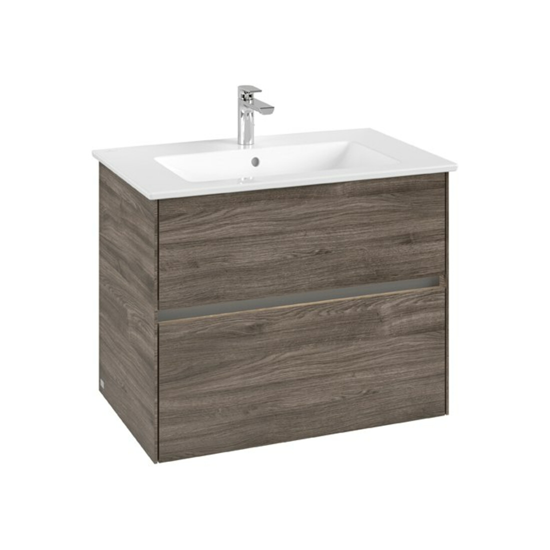 V&B Meuble sous lavabo Collaro 76,1x61x48 cm, WT mi, LED 5,5W, st. Oa
