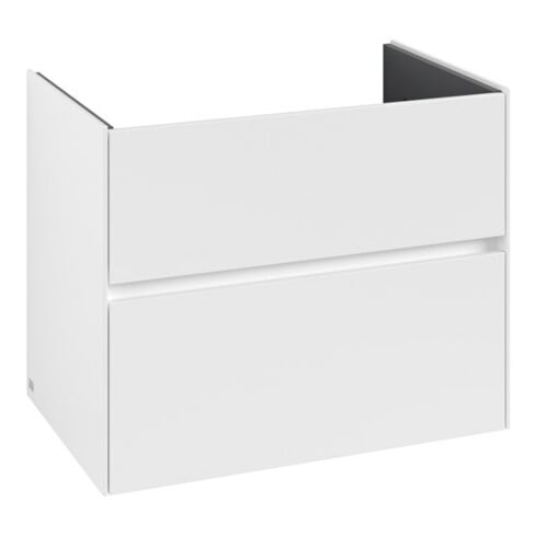 V&B Meuble sous-lavabo Collaro 76,1x61x48cm, évier centré, blanc mat