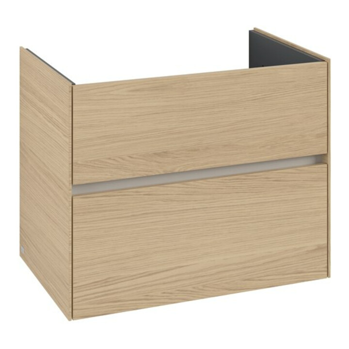V&B Meuble sous-lavabo Collaro 76,1x61x48cm, vasque centrale, chêne nordique