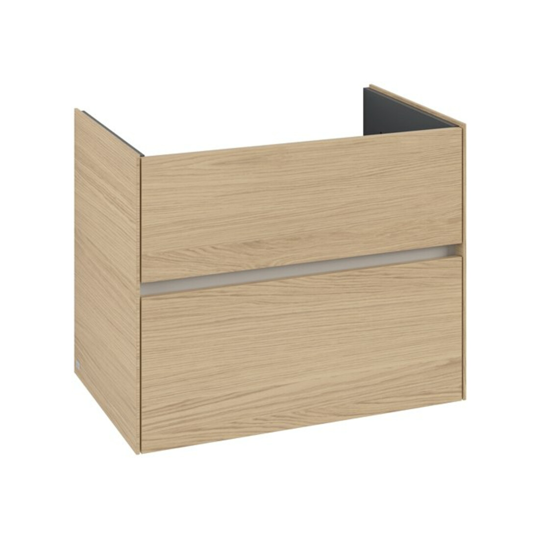 V&B Meuble sous-lavabo Collaro 76,1x61x48cm, vasque centrale, chêne nordique