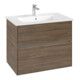 V&B Meuble sous-lavabo Collaro 76,1x61x48cm, WT mi, LED 5,5W, Ariz. Oa-3