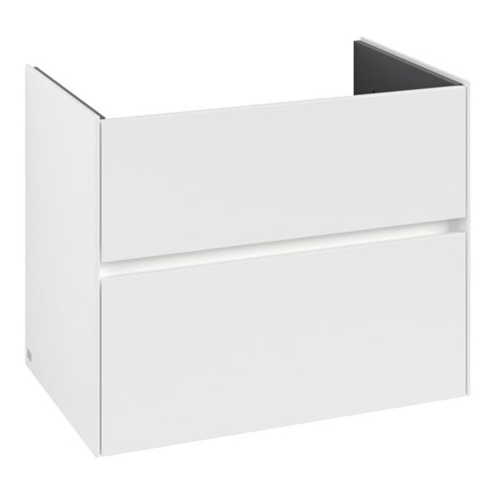 V&B Meuble sous lavabo Collaro 76,1x61x48cm, WT mi, LED 5,5W, bl. mat
