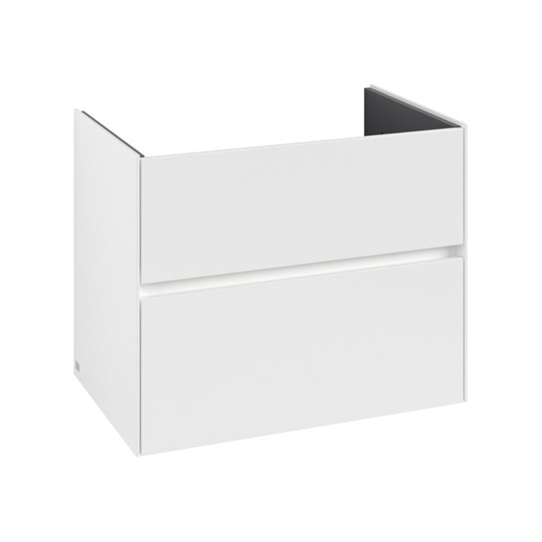 V&B Meuble sous lavabo Collaro 76,1x61x48cm, WT mi, LED 5,5W, bl. mat