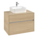 V&B Meuble sous-lavabo Collaro 80x54,8x50 cm, vasque centrale, chêne nordique-3