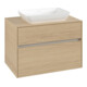 V&B Meuble sous-lavabo Collaro 80x54,8x50 cm, vasque centrale, chêne nordique-1