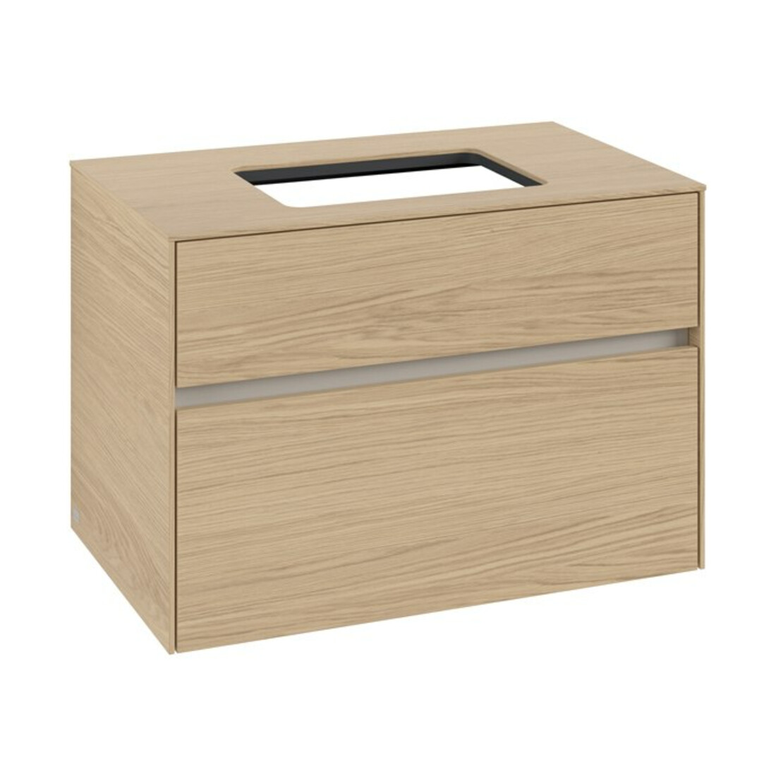 V&B Meuble sous-lavabo Collaro 80x54,8x50 cm, vasque centrale, chêne nordique