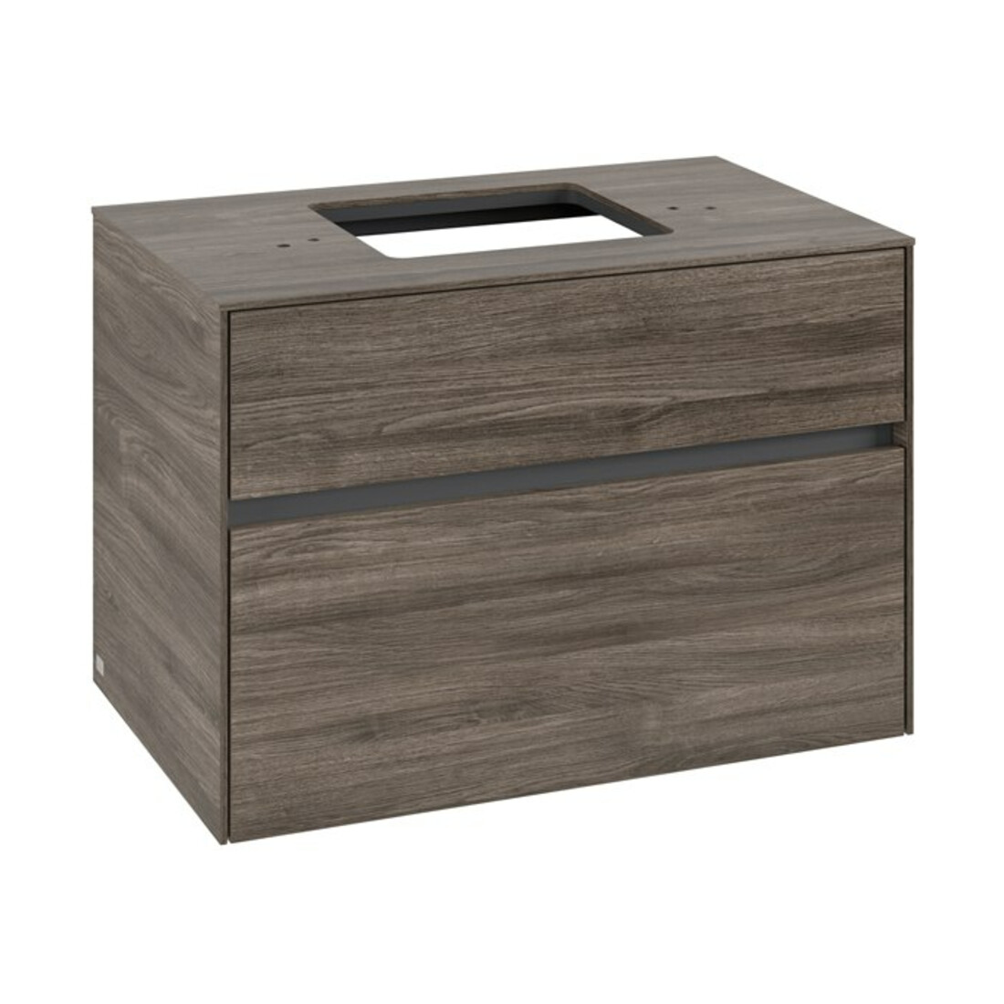 V&B Meuble sous-lavabo Collaro 80x54,8x50 cm, vasque centrale, chêne pierre