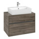 V&B Meuble sous-lavabo Collaro 80x54,8x50 cm, vasque centrale, chêne pierre-3