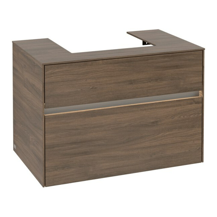 V&B Meuble sous-lavabo Collaro 80x54,8x50 cm, WT mi, LED 5,7 W, Ariz. Oa