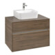 V&B Meuble sous lavabo Collaro 80x54,8x50 cm, WT mi, LED 5,7 W, Ariz. Oa-1