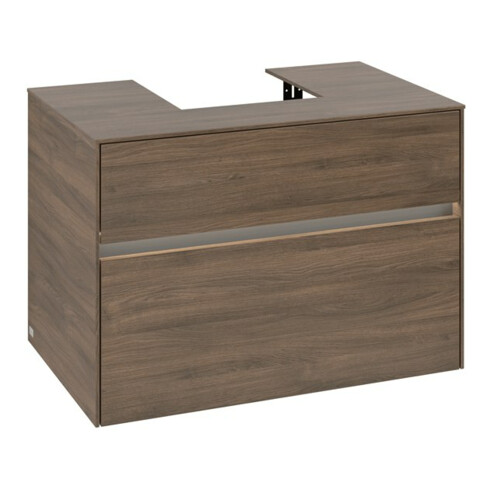 V&B Meuble sous lavabo Collaro 80x54,8x50 cm, WT mi, LED 5,7 W, Ariz. Oa