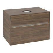 V&B Meuble sous lavabo Collaro 80x54,8x50 cm, WT mi, LED 5,7 W, Ariz. Oa-3