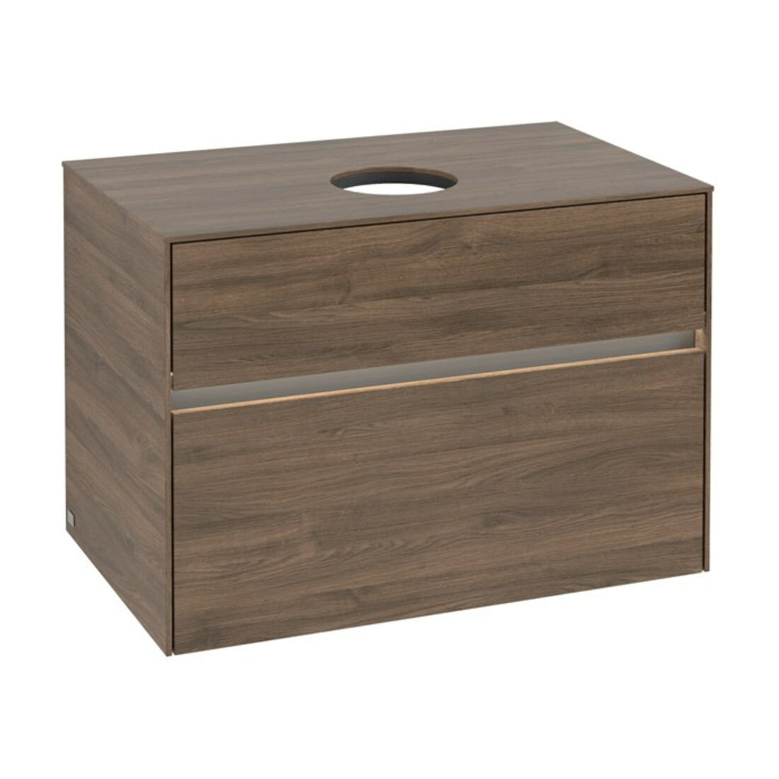 V&B Meuble sous lavabo Collaro 80x54,8x50 cm, WT mi, LED 5,7 W, Ariz. Oa