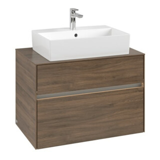 V&B Meuble sous lavabo Collaro 80x54,8x50 cm, WT mi, LED 5,7 W, Ariz. Oa
