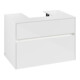 V&B Meuble sous-lavabo Collaro 80x54,8x50 cm, WT mi, LED 5,7 W, blanc brillant-1