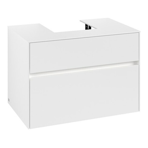V&B Meuble sous-lavabo Collaro 80x54,8x50 cm, WT mi, LED 5,7 W, blanc mat