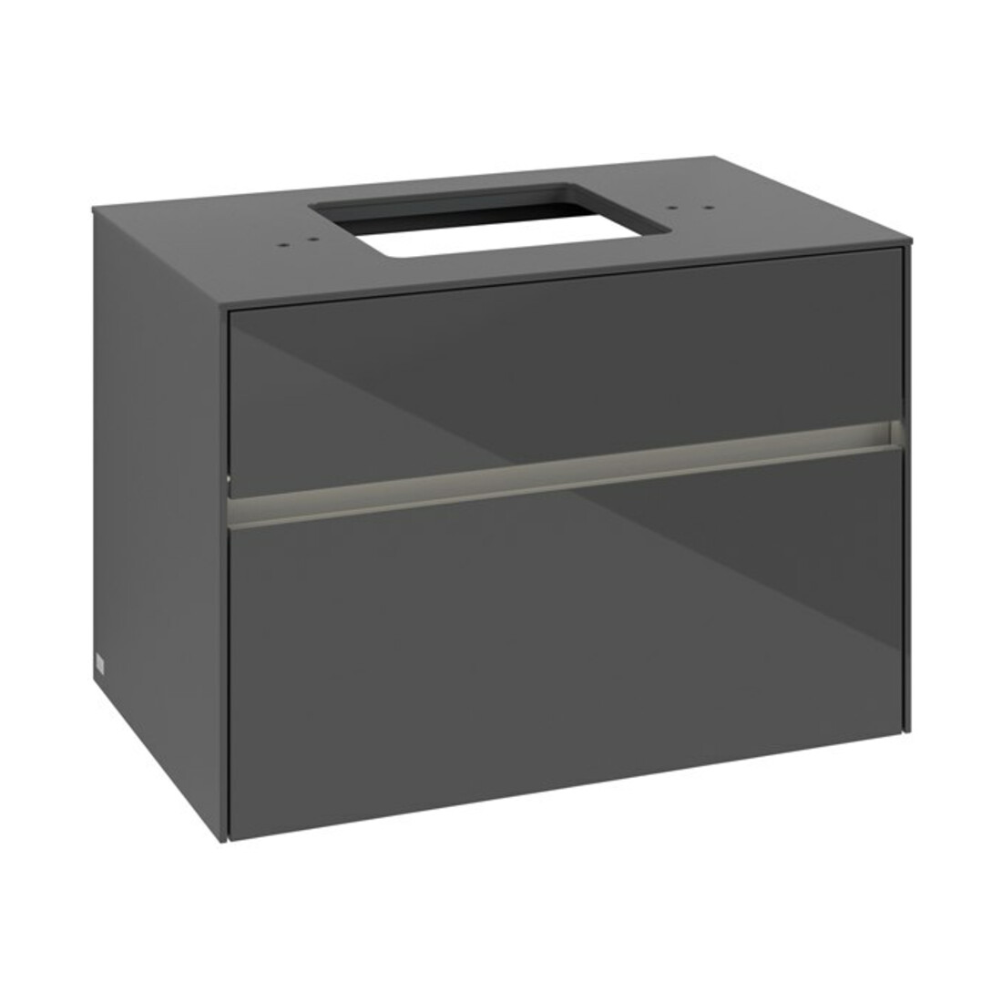 V&B Meuble sous lavabo Collaro 80x54,8x50 cm, WT mi, LED 5,7 W, glo Gr