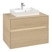 V&B Meuble sous lavabo Collaro 80x54,8x50 cm, WT mi, LED 5,7 W, Nord Oa