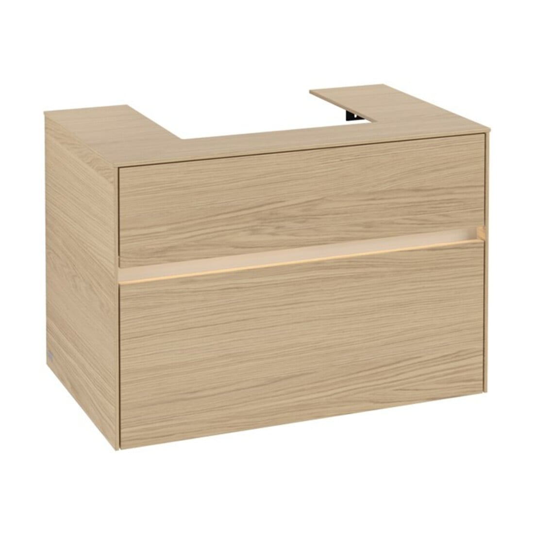 V&B Meuble sous lavabo Collaro 80x54,8x50 cm, WT mi, LED 5,7 W, Nord Oa