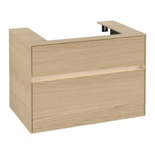V&B Meuble sous lavabo Collaro 80x54,8x50 cm, WT mi, LED 5,7 W, Nord Oa